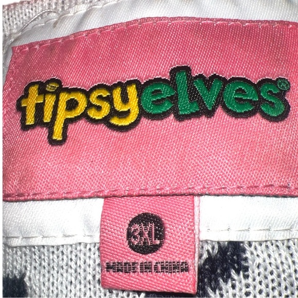 Tipsy Elves WOMEN'S WINTER WHALE TAIL PLUS SIZE UGLY CHRISTMAS SWEATER |NEW/NWOT - Picture 6 of 7